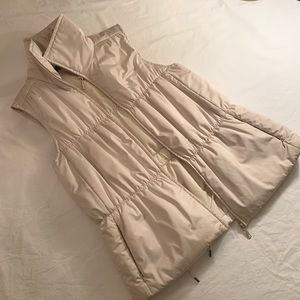 Lafayette 148 New York ivory puffy vest